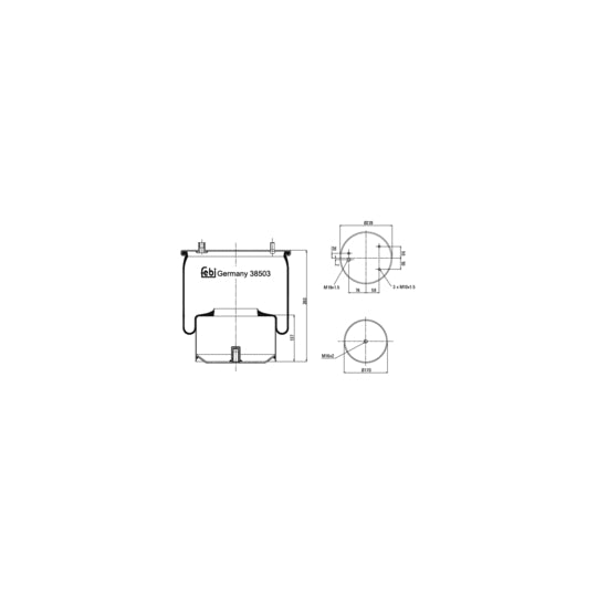 38503 Boot, air suspension