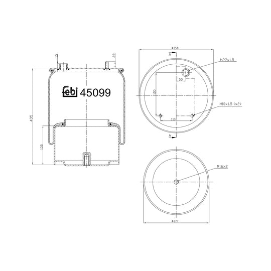 45099 Boot, air suspension