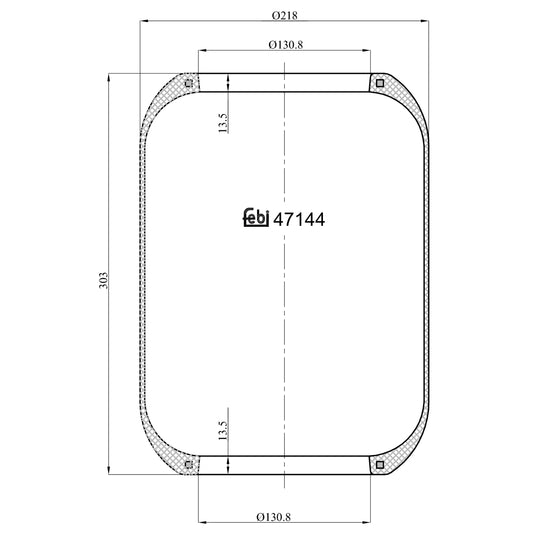 47144 Boot, air suspension