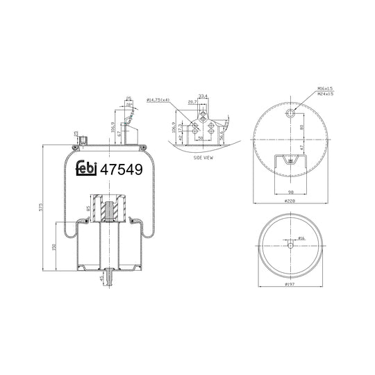 47549 Boot, air suspension