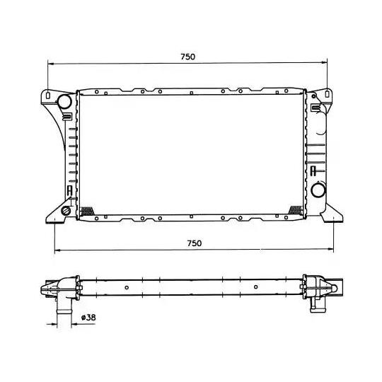 506212 Radiator, engine cooling