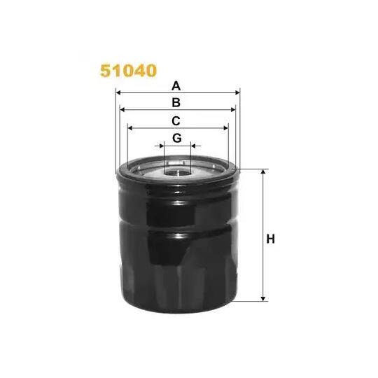 51040 Oil filter