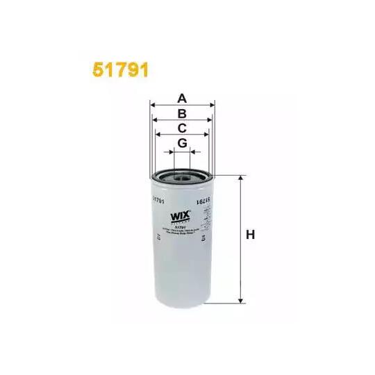51791 Oil filter