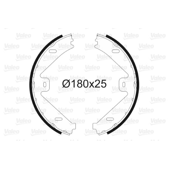 564182 Brake Shoe Set, parking brake