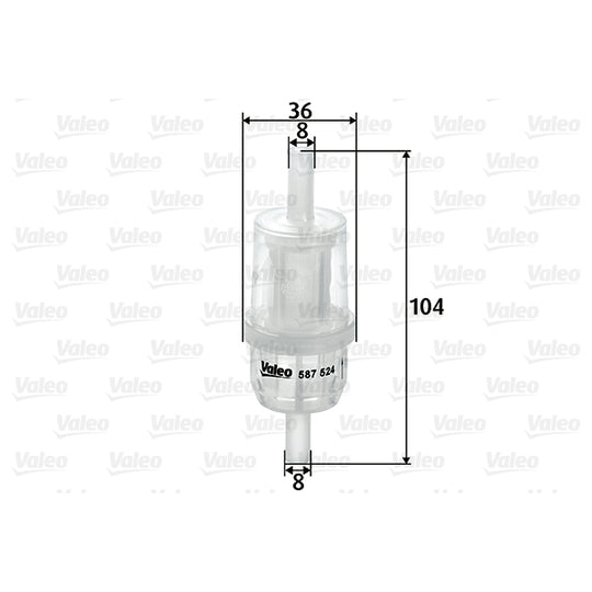 587524 Fuel filter