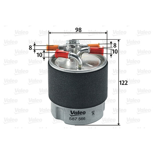 587566 Fuel filter