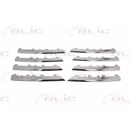 6502-07-9544992P Trim/Protective Strip Set, radiator grille