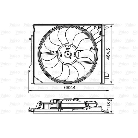 696881 Fan, radiator