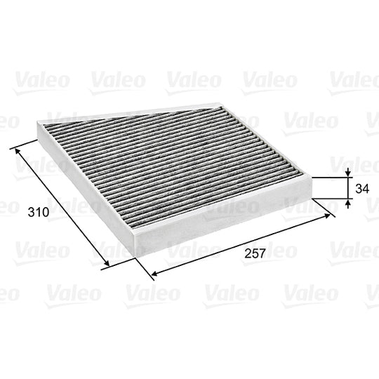 698741 Filter, interior air