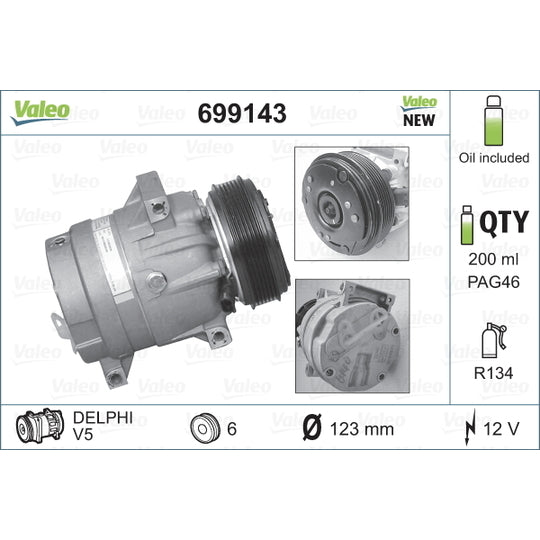 699143 Compressor, air conditioning