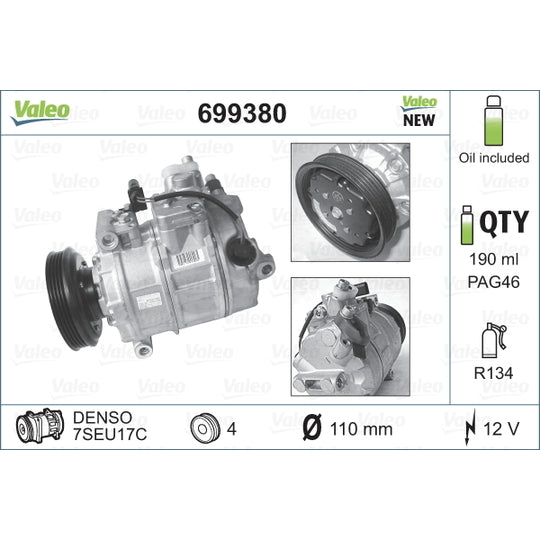 699380 Compressor, air conditioning