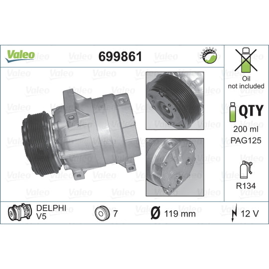 699861 Compressor, air conditioning