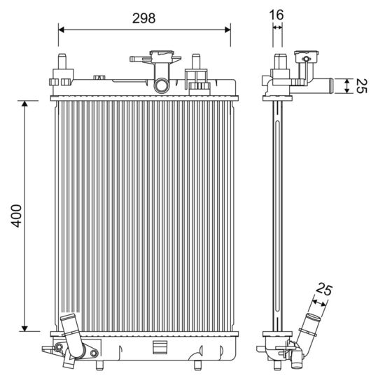 701257 Radiator, engine cooling