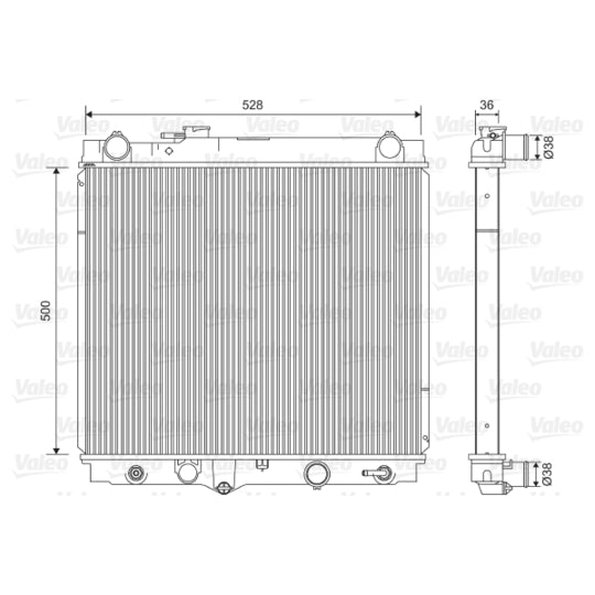 701596 Radiator, engine cooling