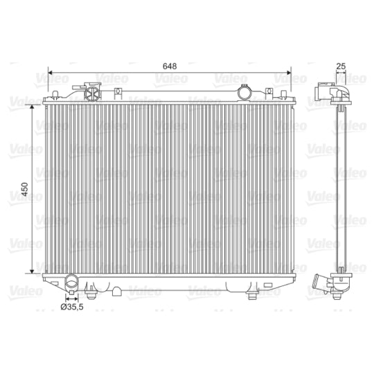 701615 Radiator, engine cooling