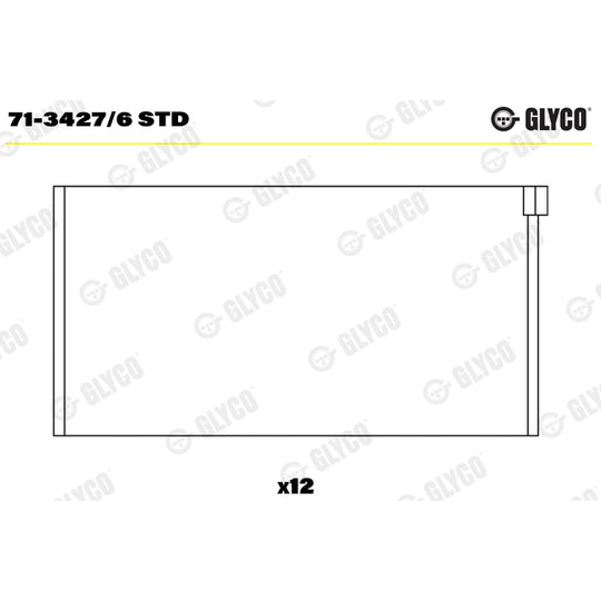 71-3427/6 STD Big End Bearings
