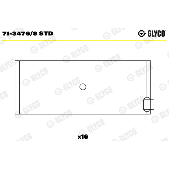 71-3476/8 STD Connecting Rod Bearing Set