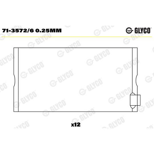 71-3572/6 0.25mm Big End Bearings