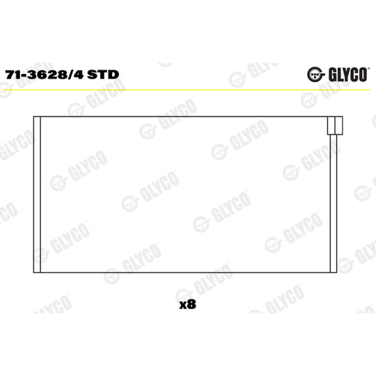 71-3628/4 STD Big End Bearings