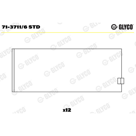 71-3711/6 STD Big End Bearings