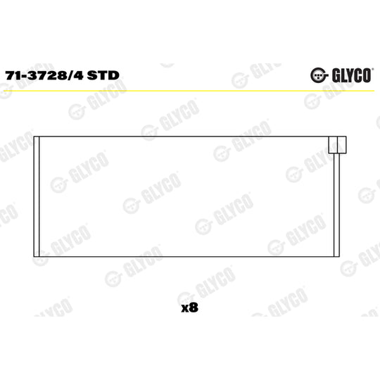 71-3728/4 STD Big End Bearings