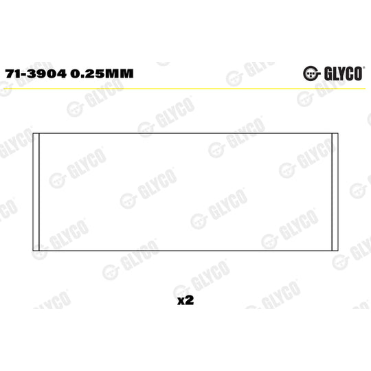71-3904 0.25mm Big End Bearings