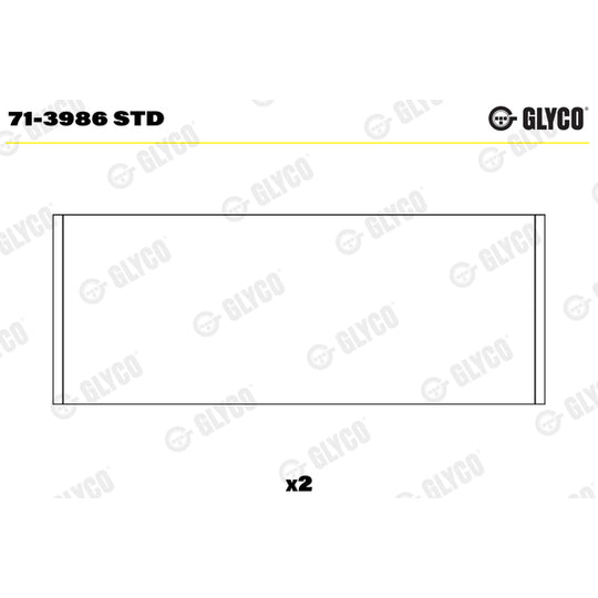71-3986 STD Big End Bearings