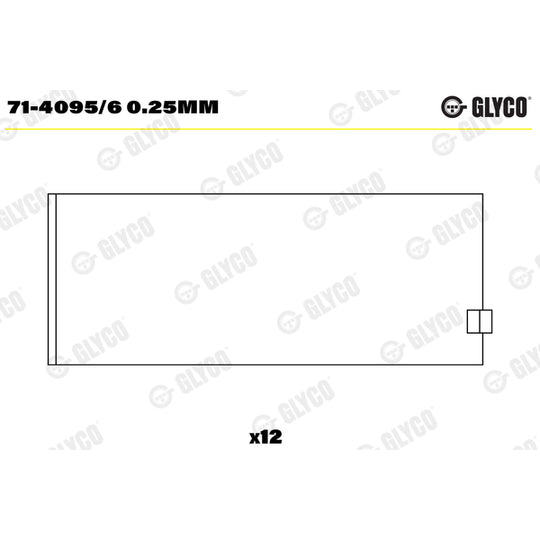 71-4095/6 0.25mm Big End Bearings
