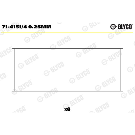 71-4151/4 0.25mm Big End Bearings