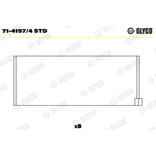 71-4157/4 STD Big End Bearings