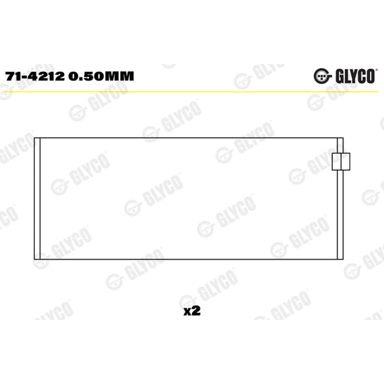 71-4212 0.50mm Big End Bearings