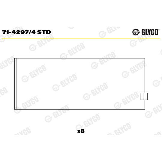 71-4297/4 STD Big End Bearings