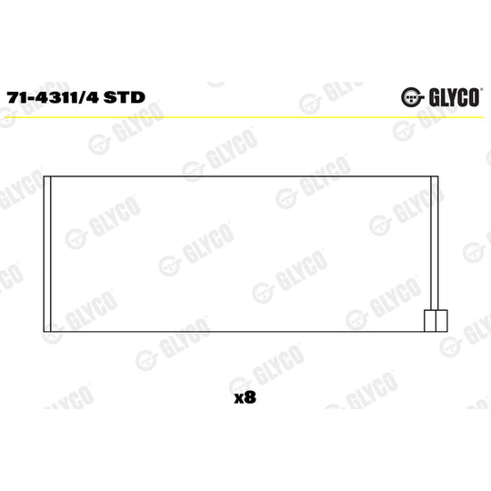 71-4311/4 STD Big End Bearings