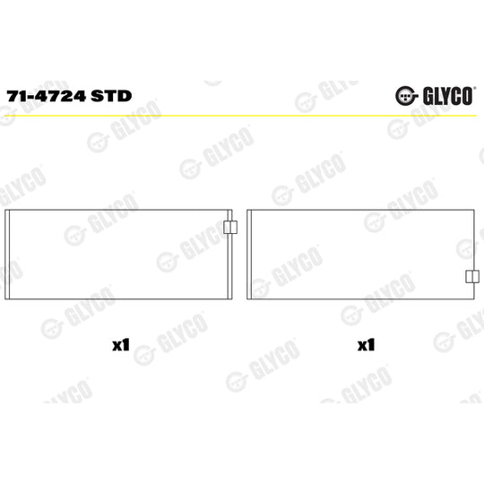 71-4724 STD Big End Bearings