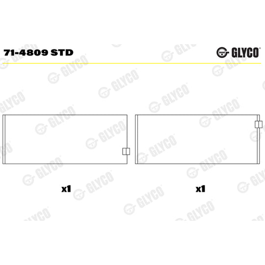 71-4809 STD Big End Bearings