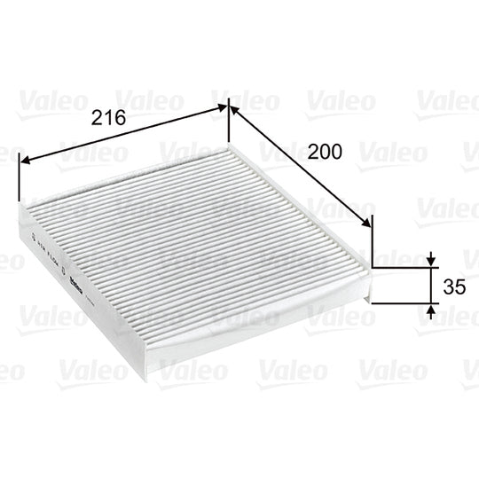 715746 Filter, interior air