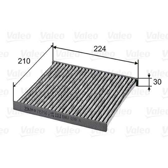 715756 Filter, interior air