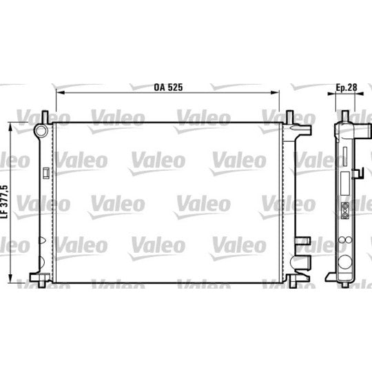 731736 Radiator, engine cooling