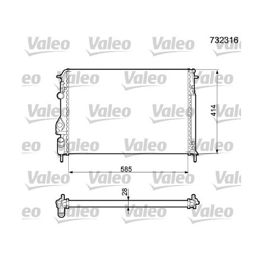 732316 Radiator, engine cooling