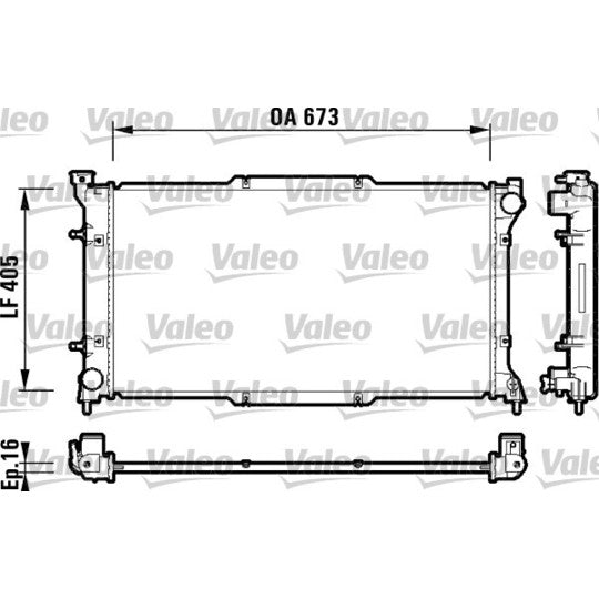 734158 Radiator, engine cooling