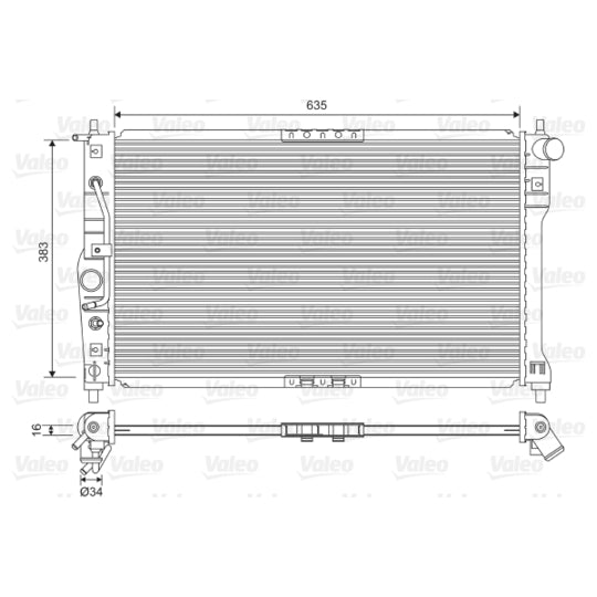 734249 Radiator, engine cooling