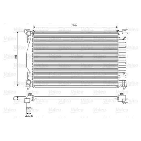 734269 Radiator, engine cooling