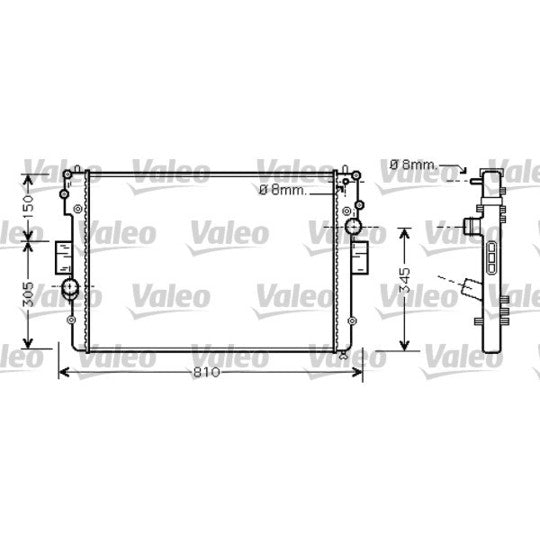 734448 Radiator, engine cooling