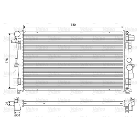 734887 Radiator, engine cooling