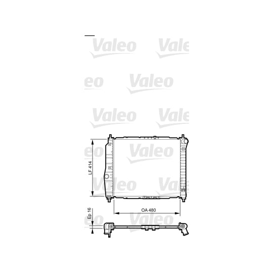 735157 Radiator, engine cooling