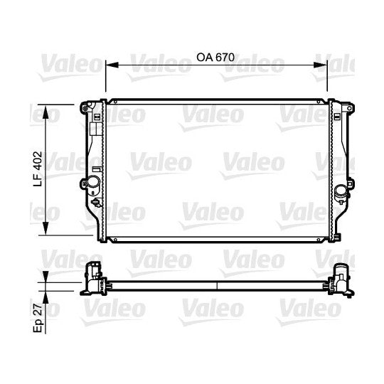 735216 Radiator, engine cooling