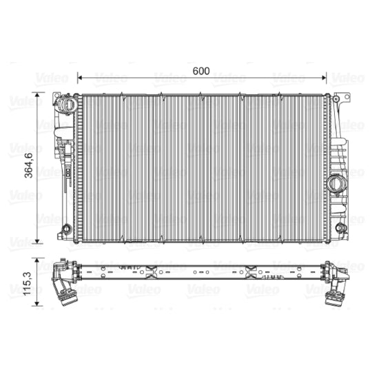 735455 Radiator, engine cooling