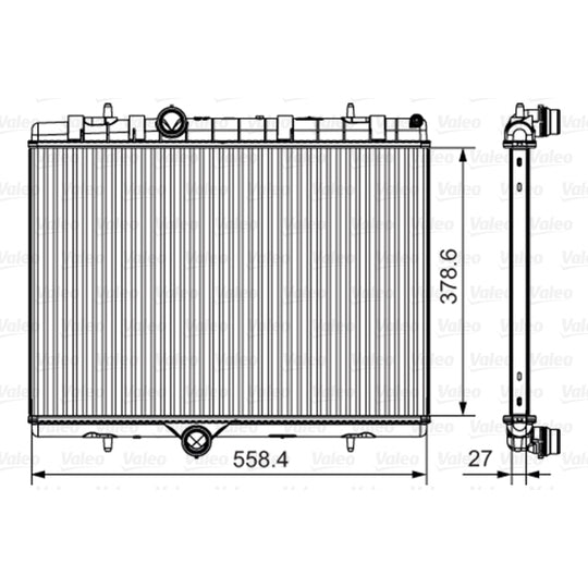 735630 Radiator, engine cooling