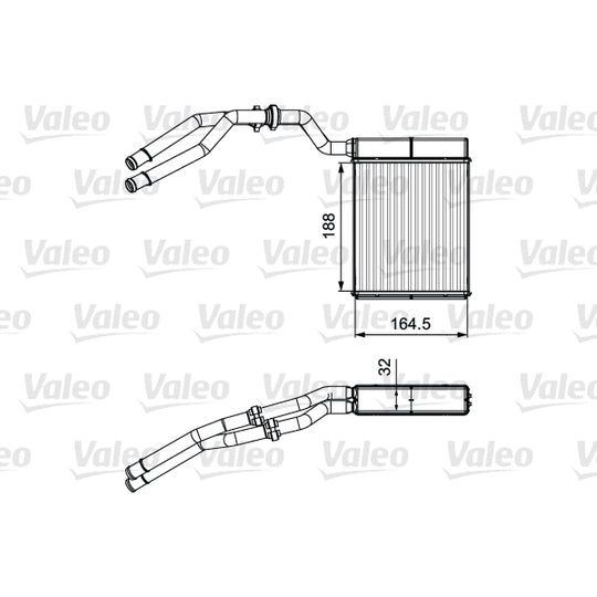 811515 Heat Exchanger, interior heating