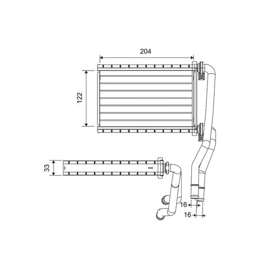 811535 Heat Exchanger, interior heating